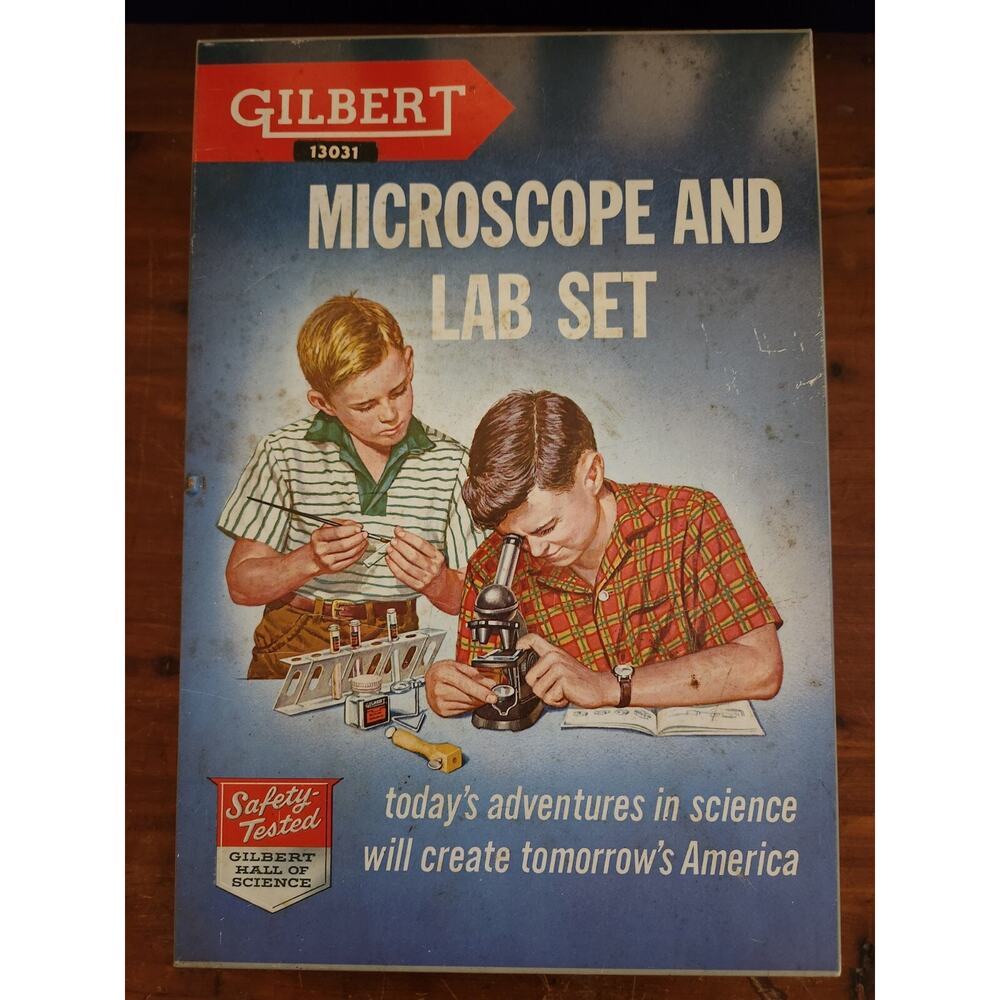 Vintage Gilbert 13031 Microscope and Lab Set
